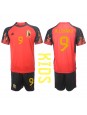Belgien Romelu Lukaku #9 Replika Hemmakläder Barn VM 2022 Kortärmad (+ byxor)